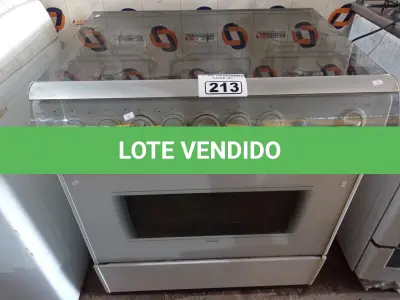 LOTE 213 - 01 FOGÃO A GÁS 06 BOCAS MARCA BRASTEMP INCOMPLETO. (NO ESTADO) ATENÇÃO! FAZER A VISITAÇÃO ANTES DE ARREMATAR, NÃO SABEMOS SE FUNCIONA. LEILÃO NÃO TEM GARANTIA E NEM DEVOLUÇÃO, SUJEITO A POSSÍVEIS AVARIAS VISÍVEIS/OCULTAS E/OU AUSÊNCIA DE COMPONENTES.