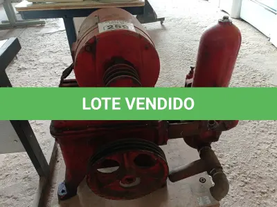 LOTE 259 - 01 BOMBA CARNEIRO HIDRÁULICO. (NO ESTADO) ATENÇÃO! FAZER A VISITAÇÃO ANTES DE ARREMATAR, NÃO SABEMOS SE FUNCIONA. LEILÃO NÃO TEM GARANTIA E NEM DEVOLUÇÃO, SUJEITO A POSSÍVEIS AVARIAS VISÍVEIS/OCULTAS E/OU AUSÊNCIA DE COMPONENTES.