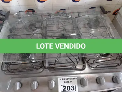 LOTE 203 - 01 FOGÃO A GÁS 05 BOCAS MARCA BRASTEMP INCOMPLETO. (NO ESTADO) ATENÇÃO! FAZER A VISITAÇÃO ANTES DE ARREMATAR, NÃO SABEMOS SE FUNCIONA. LEILÃO NÃO TEM GARANTIA E NEM DEVOLUÇÃO, SUJEITO A POSSÍVEIS AVARIAS VISÍVEIS/OCULTAS E/OU AUSÊNCIA DE COMPONENTES.