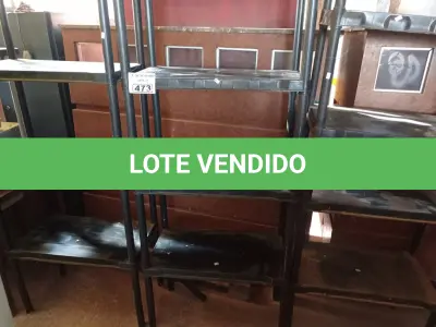 LOTE 473 - 05 ESTANTES DE PLÁSTICO. (NO ESTADO) ATENÇÃO! FAZER A VISITAÇÃO ANTES DE ARREMATAR, NÃO SABEMOS SE FUNCIONA. LEILÃO NÃO TEM GARANTIA E NEM DEVOLUÇÃO, SUJEITO A POSSÍVEIS AVARIAS VISÍVEIS/OCULTAS E/OU AUSÊNCIA DE COMPONENTES.