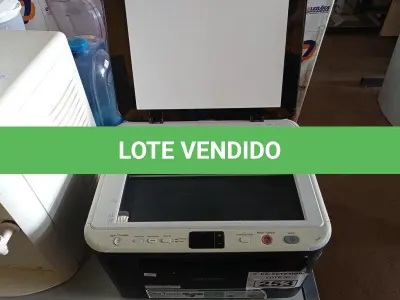 LOTE 253 - 01 IMPRESSORA MULTIFUNCIONAL MARCA SAMSUNG MODELO SCX-3200. (NO ESTADO) ATENÇÃO! FAZER A VISITAÇÃO ANTES DE ARREMATAR, NÃO SABEMOS SE FUNCIONA. LEILÃO NÃO TEM GARANTIA E NEM DEVOLUÇÃO, SUJEITO A POSSÍVEIS AVARIAS VISÍVEIS/OCULTAS E/OU AUSÊNCIA DE COMPONENTES.