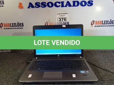 LOTE 376 - 01 NOTEBOOK HP INTEL CORE I3- 2330(2.20GHZ) 4GB RAM E HD 320 COM FONTE. (NO ESTADO) ATENÇÃO! FAZER A VISITAÇÃO ANTES DE ARREMATAR, NÃO SABEMOS SE FUNCIONA. LEILÃO NÃO TEM GARANTIA E NEM DEVOLUÇÃO, SUJEITO A POSSÍVEIS AVARIAS VISÍVEIS/OCULTAS E/OU AUSÊNCIA DE COMPONENTES.