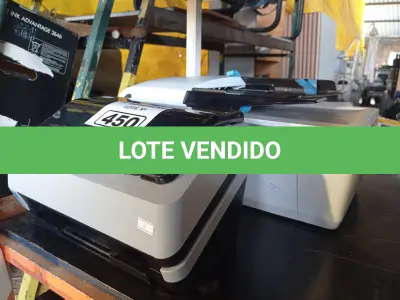 LOTE 450 - 01 IMPRESSORA MULTIFUNCIONAL HP DESKJET INK ADVANTAGE IA-2646 E 01 SCANER HP ENTERPRISE FLOW 5000S2. (NO ESTADO) ATENÇÃO! FAZER A VISITAÇÃO ANTES DE ARREMATAR, NÃO SABEMOS SE FUNCIONA. LEILÃO NÃO TEM GARANTIA E NEM DEVOLUÇÃO, SUJEITO A POSSÍVEIS AVARIAS VISÍVEIS/OCULTAS E/OU AUSÊNCIA DE COMPONENTES.