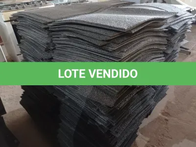 LOTE 221 - 01 LOTE COM GRANDE QUANTIDADE DE TAPETES EMBORRACHADOS ANTICHAMA. (NO ESTADO) ATENÇÃO! FAZER A VISITAÇÃO ANTES DE ARREMATAR, NÃO SABEMOS SE FUNCIONA. LEILÃO NÃO TEM GARANTIA E NEM DEVOLUÇÃO, SUJEITO A POSSÍVEIS AVARIAS VISÍVEIS/OCULTAS E/OU AUSÊNCIA DE COMPONENTES.