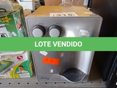 LOTE 315 - 01 PURIFICADOR DE ÁGUA MARCA SOFT 220V. (NO ESTADO) ATENÇÃO! FAZER A VISITAÇÃO ANTES DE ARREMATAR, NÃO SABEMOS SE FUNCIONA. LEILÃO NÃO TEM GARANTIA E NEM DEVOLUÇÃO, SUJEITO A POSSÍVEIS AVARIAS VISÍVEIS/OCULTAS E/OU AUSÊNCIA DE COMPONENTES.