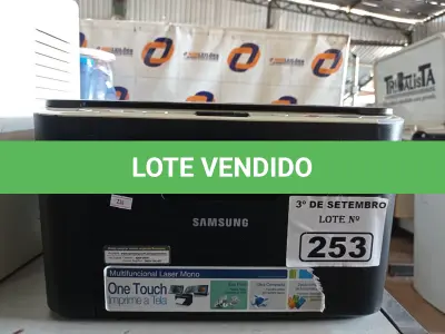 LOTE 253 - 01 IMPRESSORA MULTIFUNCIONAL MARCA SAMSUNG MODELO SCX-3200. (NO ESTADO) ATENÇÃO! FAZER A VISITAÇÃO ANTES DE ARREMATAR, NÃO SABEMOS SE FUNCIONA. LEILÃO NÃO TEM GARANTIA E NEM DEVOLUÇÃO, SUJEITO A POSSÍVEIS AVARIAS VISÍVEIS/OCULTAS E/OU AUSÊNCIA DE COMPONENTES.