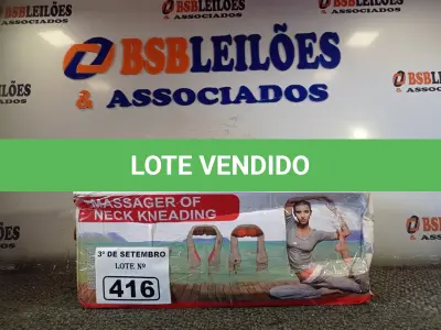 LOTE 416 - 01 MASSAGEADOR NECK KNEADING. (NO ESTADO) ATENÇÃO! FAZER A VISITAÇÃO ANTES DE ARREMATAR, NÃO SABEMOS SE FUNCIONA. LEILÃO NÃO TEM GARANTIA E NEM DEVOLUÇÃO, SUJEITO A POSSÍVEIS AVARIAS VISÍVEIS/OCULTAS E/OU AUSÊNCIA DE COMPONENTES.