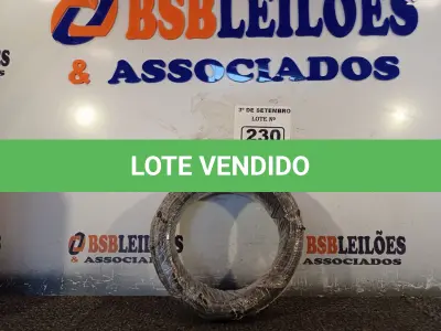 LOTE 230 - 01 ROLO DE CABO FLEXÍVEL 100M, 2,5MM NA COR PRETA. (NO ESTADO) ATENÇÃO! FAZER A VISITAÇÃO ANTES DE ARREMATAR, NÃO SABEMOS SE FUNCIONA. LEILÃO NÃO TEM GARANTIA E NEM DEVOLUÇÃO, SUJEITO A POSSÍVEIS AVARIAS VISÍVEIS/OCULTAS E/OU AUSÊNCIA DE COMPONENTES.