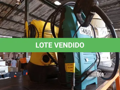 LOTE 453 - 02 LAVADORAS DE ALTA PRESSÃO MARCAS E MODELOS DIVERSOS. (NO ESTADO) ATENÇÃO! FAZER A VISITAÇÃO ANTES DE ARREMATAR, NÃO SABEMOS SE FUNCIONA. LEILÃO NÃO TEM GARANTIA E NEM DEVOLUÇÃO, SUJEITO A POSSÍVEIS AVARIAS VISÍVEIS/OCULTAS E/OU AUSÊNCIA DE COMPONENTES.