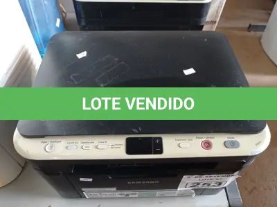 LOTE 253 - 01 IMPRESSORA MULTIFUNCIONAL MARCA SAMSUNG MODELO SCX-3200. (NO ESTADO) ATENÇÃO! FAZER A VISITAÇÃO ANTES DE ARREMATAR, NÃO SABEMOS SE FUNCIONA. LEILÃO NÃO TEM GARANTIA E NEM DEVOLUÇÃO, SUJEITO A POSSÍVEIS AVARIAS VISÍVEIS/OCULTAS E/OU AUSÊNCIA DE COMPONENTES.