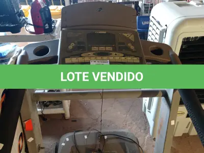 LOTE 438 - 01 ESTEIRA ERGOMÉTRICA 110V. (NO ESTADO) ATENÇÃO! FAZER A VISITAÇÃO ANTES DE ARREMATAR, NÃO SABEMOS SE FUNCIONA. LEILÃO NÃO TEM GARANTIA E NEM DEVOLUÇÃO, SUJEITO A POSSÍVEIS AVARIAS VISÍVEIS/OCULTAS E/OU AUSÊNCIA DE COMPONENTES.