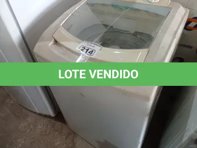 LOTE 214 - 01 MÁQUINA DE LAVAR ROUPAS MARCA CÔNSUL CAPACIDADE 10KG. (NO ESTADO) ATENÇÃO! FAZER A VISITAÇÃO ANTES DE ARREMATAR, NÃO SABEMOS SE FUNCIONA. LEILÃO NÃO TEM GARANTIA E NEM DEVOLUÇÃO, SUJEITO A POSSÍVEIS AVARIAS VISÍVEIS/OCULTAS E/OU AUSÊNCIA DE COMPONENTES.
