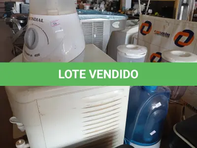LOTE 252 - 01 PURIFICADOR DE ÁGUA, 03 LIQUIDIFICADORES E 01 UMIDIFICADOR DE AR MARCAS E MODELOS DIVERSOS. (NO ESTADO) ATENÇÃO! FAZER A VISITAÇÃO ANTES DE ARREMATAR, NÃO SABEMOS SE FUNCIONA. LEILÃO NÃO TEM GARANTIA E NEM DEVOLUÇÃO, SUJEITO A POSSÍVEIS AVARIAS VISÍVEIS/OCULTAS E/OU AUSÊNCIA DE COMPONENTES.