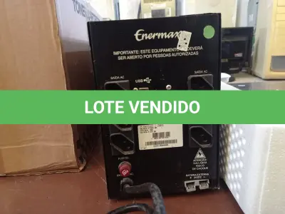 LOTE 476 - 01 NOBREAK MARCA ENERMAX 2500VA. (NO ESTADO) ATENÇÃO! FAZER A VISITAÇÃO ANTES DE ARREMATAR, NÃO SABEMOS SE FUNCIONA. LEILÃO NÃO TEM GARANTIA E NEM DEVOLUÇÃO, SUJEITO A POSSÍVEIS AVARIAS VISÍVEIS/OCULTAS E/OU AUSÊNCIA DE COMPONENTES.
