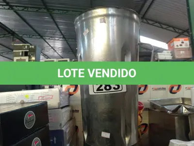LOTE 283 - 01 LIQUIDIFICADOR INDUSTRIAL MARCA POLI. (NO ESTADO) ATENÇÃO! FAZER A VISITAÇÃO ANTES DE ARREMATAR, NÃO SABEMOS SE FUNCIONA. LEILÃO NÃO TEM GARANTIA E NEM DEVOLUÇÃO, SUJEITO A POSSÍVEIS AVARIAS VISÍVEIS/OCULTAS E/OU AUSÊNCIA DE COMPONENTES.