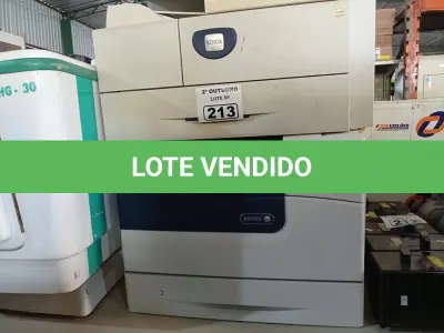 LOTE 213 - 02 IMPRESSORAS MARCAS XEROX SENDO 01 MULTIFUNCIONAL MODELO WORKCENTRE 4260. (NO ESTADO) ATENÇÃO! FAZER A VISITAÇÃO ANTES DE ARREMATAR, NÃO SABEMOS SE FUNCIONA. LEILÃO NÃO TEM GARANTIA E NEM DEVOLUÇÃO, SUJEITO A POSSÍVEIS AVARIAS VISÍVEIS/OCULTAS E/OU AUSÊNCIA DE COMPONENTES.