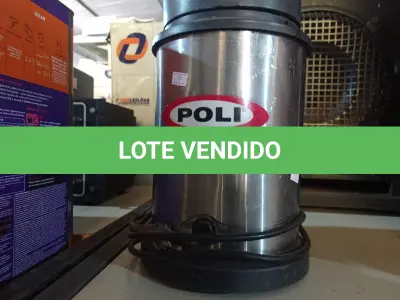 LOTE 254 - 01 LIQUIDIFICADOR INDUSTRIAL MARCA POLI. (NO ESTADO) ATENÇÃO! FAZER A VISITAÇÃO ANTES DE ARREMATAR, NÃO SABEMOS SE FUNCIONA. LEILÃO NÃO TEM GARANTIA E NEM DEVOLUÇÃO, SUJEITO A POSSÍVEIS AVARIAS VISÍVEIS/OCULTAS E/OU AUSÊNCIA DE COMPONENTES.