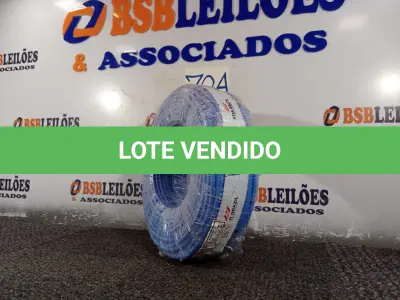 LOTE 070 - 01 ROLO DE CABO FLEXÍVEL 100M 10MM NA COR AZUL.(NO ESTADO) ATENÇÃO! FAZER A VISITAÇÃO ANTES DE ARREMATAR, NÃO SABEMOS SE FUNCIONA. LEILÃO NÃO TEM GARANTIA E NEM DEVOLUÇÃO, SUJEITO A POSSÍVEIS AVARIAS VISÍVEIS/OCULTAS E/OU AUSÊNCIA DE COMPONENTES.