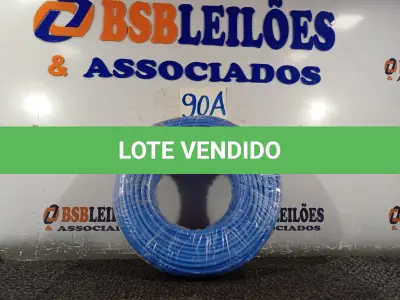 LOTE 090 - 01 ROLO DE CABO FLEXÍVEL 100M 10MM NA COR AZUL.(NO ESTADO) ATENÇÃO! FAZER A VISITAÇÃO ANTES DE ARREMATAR, NÃO SABEMOS SE FUNCIONA. LEILÃO NÃO TEM GARANTIA E NEM DEVOLUÇÃO, SUJEITO A POSSÍVEIS AVARIAS VISÍVEIS/OCULTAS E/OU AUSÊNCIA DE COMPONENTES.