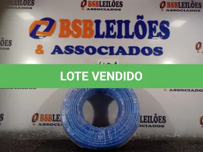 LOTE 040 - 01 ROLO DE CABO FLEXÍVEL 100M 10MM NA COR AZUL.(NO ESTADO) ATENÇÃO! FAZER A VISITAÇÃO ANTES DE ARREMATAR, NÃO SABEMOS SE FUNCIONA. LEILÃO NÃO TEM GARANTIA E NEM DEVOLUÇÃO, SUJEITO A POSSÍVEIS AVARIAS VISÍVEIS/OCULTAS E/OU AUSÊNCIA DE COMPONENTES.