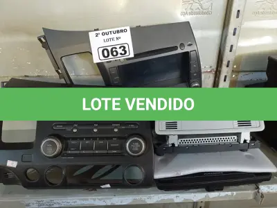 LOTE 063 - 01 LOTE COM PEÇAS DE AUTOMÓVEL MARCAS E MODELOS DIVERSOS. (NO ESTADO) ATENÇÃO! FAZER A VISITAÇÃO ANTES DE ARREMATAR, NÃO SABEMOS SE FUNCIONA. LEILÃO NÃO TEM GARANTIA E NEM DEVOLUÇÃO, SUJEITO A POSSÍVEIS AVARIAS VISÍVEIS/OCULTAS E/OU AUSÊNCIA DE COMPONENTES.