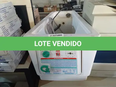 LOTE 214 - 01 TURBILHÃO PARA FISIOTERAPIA GALANO THG-30. (NO ESTADO) ATENÇÃO! FAZER A VISITAÇÃO ANTES DE ARREMATAR, NÃO SABEMOS SE FUNCIONA. LEILÃO NÃO TEM GARANTIA E NEM DEVOLUÇÃO, SUJEITO A POSSÍVEIS AVARIAS VISÍVEIS/OCULTAS E/OU AUSÊNCIA DE COMPONENTES.