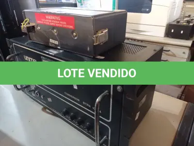LOTE 252 - 01 CONVERSOR BTPN 1021 A. (NO ESTADO) ATENÇÃO! FAZER A VISITAÇÃO ANTES DE ARREMATAR, NÃO SABEMOS SE FUNCIONA. LEILÃO NÃO TEM GARANTIA E NEM DEVOLUÇÃO, SUJEITO A POSSÍVEIS AVARIAS VISÍVEIS/OCULTAS E/OU AUSÊNCIA DE COMPONENTES.