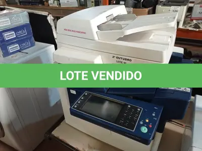 LOTE 194 - 01 IMPRESSORA MULTIFUNCIONAL MARCA XEROX MODELO COLORQUBE 8900. (NO ESTADO) ATENÇÃO! FAZER A VISITAÇÃO ANTES DE ARREMATAR, NÃO SABEMOS SE FUNCIONA. LEILÃO NÃO TEM GARANTIA E NEM DEVOLUÇÃO, SUJEITO A POSSÍVEIS AVARIAS VISÍVEIS/OCULTAS E/OU AUSÊNCIA DE COMPONENTES.