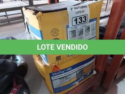 LOTE 133 - 02 CAIXAS DE SIKA TOP 100, REVESTIMENTO IMPERMEABILIZANTE SEMI-FLEXIVEL. (NO ESTADO) ATENÇÃO! FAZER A VISITAÇÃO ANTES DE ARREMATAR, NÃO SABEMOS SE FUNCIONA. LEILÃO NÃO TEM GARANTIA E NEM DEVOLUÇÃO, SUJEITO A POSSÍVEIS AVARIAS VISÍVEIS/OCULTAS E/OU AUSÊNCIA DE COMPONENTES.