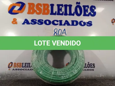 LOTE 080 - 01 ROLO DE CABO FLEXÍVEL 100M 10MM NA COR VERDE.(NO ESTADO) ATENÇÃO! FAZER A VISITAÇÃO ANTES DE ARREMATAR, NÃO SABEMOS SE FUNCIONA. LEILÃO NÃO TEM GARANTIA E NEM DEVOLUÇÃO, SUJEITO A POSSÍVEIS AVARIAS VISÍVEIS/OCULTAS E/OU AUSÊNCIA DE COMPONENTES.
