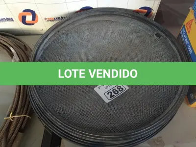 LOTE 268 - 06 PENEIRAS MARCAS E MODELOS DIVERSOS. (NO ESTADO) ATENÇÃO! FAZER A VISITAÇÃO ANTES DE ARREMATAR, NÃO SABEMOS SE FUNCIONA. LEILÃO NÃO TEM GARANTIA E NEM DEVOLUÇÃO, SUJEITO A POSSÍVEIS AVARIAS VISÍVEIS/OCULTAS E/OU AUSÊNCIA DE COMPONENTES.