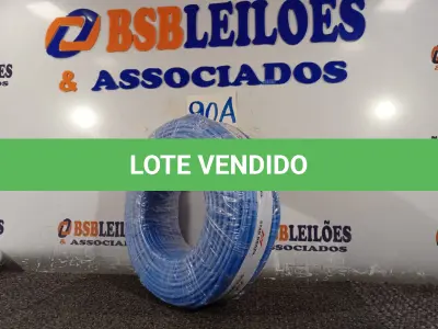 LOTE 090 - 01 ROLO DE CABO FLEXÍVEL 100M 10MM NA COR AZUL.(NO ESTADO) ATENÇÃO! FAZER A VISITAÇÃO ANTES DE ARREMATAR, NÃO SABEMOS SE FUNCIONA. LEILÃO NÃO TEM GARANTIA E NEM DEVOLUÇÃO, SUJEITO A POSSÍVEIS AVARIAS VISÍVEIS/OCULTAS E/OU AUSÊNCIA DE COMPONENTES.