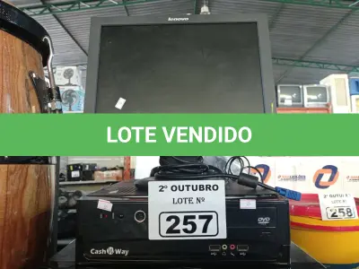 LOTE 257 - 03 CPUS, 01 MONITOR E 02 MOUSES MARCAS E MODELOS DIVERSOS. (NO ESTADO) ATENÇÃO! FAZER A VISITAÇÃO ANTES DE ARREMATAR, NÃO SABEMOS SE FUNCIONA. LEILÃO NÃO TEM GARANTIA E NEM DEVOLUÇÃO, SUJEITO A POSSÍVEIS AVARIAS VISÍVEIS/OCULTAS E/OU AUSÊNCIA DE COMPONENTES.