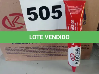 LOTE 505 - 01 LOTE COM VÁRIAS BISNAGAS DE ADESIVO PLÁSTICO 75G. (NO ESTADO) ATENÇÃO! FAZER A VISITAÇÃO ANTES DE ARREMATAR, NÃO SABEMOS SE FUNCIONA. LEILÃO NÃO TEM GARANTIA E NEM DEVOLUÇÃO, SUJEITO A POSSÍVEIS AVARIAS VISÍVEIS/OCULTAS E/OU AUSÊNCIA DE COMPONENTES.