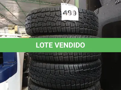 LOTE 499 - 04 PNEUS REMOLD NAS MEDIDAS 175/70/14. (NO ESTADO) ATENÇÃO! FAZER A VISITAÇÃO ANTES DE ARREMATAR, NÃO SABEMOS SE FUNCIONA. LEILÃO NÃO TEM GARANTIA E NEM DEVOLUÇÃO, SUJEITO A POSSÍVEIS AVARIAS VISÍVEIS/OCULTAS E/OU AUSÊNCIA DE COMPONENTES.