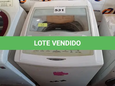 LOTE 531 - 01 LAVADORA DE ROUPAS 8KG MARCA BRASTEMP 220V. (NO ESTADO) ATENÇÃO! FAZER A VISITAÇÃO ANTES DE ARREMATAR, NÃO SABEMOS SE FUNCIONA. LEILÃO NÃO TEM GARANTIA E NEM DEVOLUÇÃO, SUJEITO A POSSÍVEIS AVARIAS VISÍVEIS/OCULTAS E/OU AUSÊNCIA DE COMPONENTES.