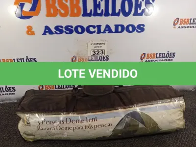 LOTE 323 - 01 BARRACA DE CAMPING MODELO IGLU PARA 03 PESSOAS. (NO ESTADO) ATENÇÃO! FAZER A VISITAÇÃO ANTES DE ARREMATAR, NÃO SABEMOS SE FUNCIONA. LEILÃO NÃO TEM GARANTIA E NEM DEVOLUÇÃO, SUJEITO A POSSÍVEIS AVARIAS VISÍVEIS/OCULTAS E/OU AUSÊNCIA DE COMPONENTES.