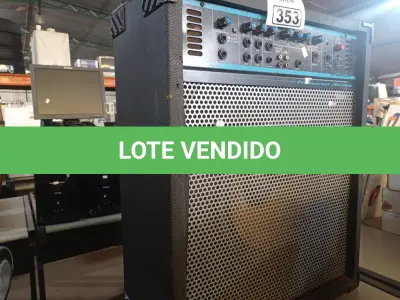 LOTE 353 - 01 CAIXA AMPLIFICADA ONEAL COM 300. (NO ESTADO) ATENÇÃO! FAZER A VISITAÇÃO ANTES DE ARREMATAR, NÃO SABEMOS SE FUNCIONA. LEILÃO NÃO TEM GARANTIA E NEM DEVOLUÇÃO, SUJEITO A POSSÍVEIS AVARIAS VISÍVEIS/OCULTAS E/OU AUSÊNCIA DE COMPONENTES.