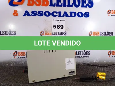 LOTE 569 - 01 FONTE DE ALIMENTAÇÃO ESTABILIZADA 12V 3 AMPERES. (NO ESTADO) ATENÇÃO! FAZER A VISITAÇÃO ANTES DE ARREMATAR, NÃO SABEMOS SE FUNCIONA. LEILÃO NÃO TEM GARANTIA E NEM DEVOLUÇÃO, SUJEITO A POSSÍVEIS AVARIAS VISÍVEIS/OCULTAS E/OU AUSÊNCIA DE COMPONENTES.
