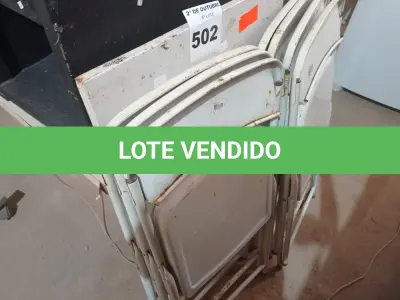 LOTE 502 - 01 MESA DE FERRO COM 07 CADEIRAS. (NO ESTADO) ATENÇÃO! FAZER A VISITAÇÃO ANTES DE ARREMATAR, NÃO SABEMOS SE FUNCIONA. LEILÃO NÃO TEM GARANTIA E NEM DEVOLUÇÃO, SUJEITO A POSSÍVEIS AVARIAS VISÍVEIS/OCULTAS E/OU AUSÊNCIA DE COMPONENTES.