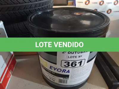 LOTE 361 - 01 BALDE DE GRAXA EVORA POLY EX NLGI:2 10KG. (NO ESTADO) ATENÇÃO! FAZER A VISITAÇÃO ANTES DE ARREMATAR, NÃO SABEMOS SE FUNCIONA. LEILÃO NÃO TEM GARANTIA E NEM DEVOLUÇÃO, SUJEITO A POSSÍVEIS AVARIAS VISÍVEIS/OCULTAS E/OU AUSÊNCIA DE COMPONENTES.