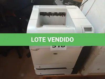 LOTE 518 - 01 IMPRESSORA HP LASERJET P4015N. (NO ESTADO) ATENÇÃO! FAZER A VISITAÇÃO ANTES DE ARREMATAR, NÃO SABEMOS SE FUNCIONA. LEILÃO NÃO TEM GARANTIA E NEM DEVOLUÇÃO, SUJEITO A POSSÍVEIS AVARIAS VISÍVEIS/OCULTAS E/OU AUSÊNCIA DE COMPONENTES.