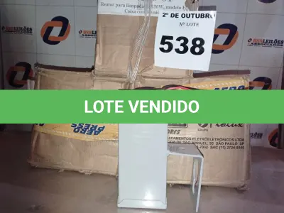 LOTE 538 - 01 LOTE COM VÁRIOS REATORES DE USO EXTERNO PARA LÂMPADAS DE VAPOR METÁLICO. (NO ESTADO) ATENÇÃO! FAZER A VISITAÇÃO ANTES DE ARREMATAR, NÃO SABEMOS SE FUNCIONA. LEILÃO NÃO TEM GARANTIA E NEM DEVOLUÇÃO, SUJEITO A POSSÍVEIS AVARIAS VISÍVEIS/OCULTAS E/OU AUSÊNCIA DE COMPONENTES.