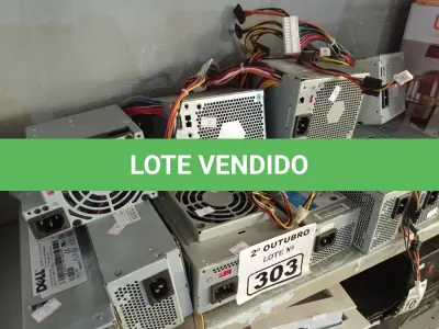 LOTE 303 - 01 LOTE COM VÁRIAS FONTES PARA PC MARCAS E MODELOS DIVERSOS. (NO ESTADO) ATENÇÃO! FAZER A VISITAÇÃO ANTES DE ARREMATAR, NÃO SABEMOS SE FUNCIONA. LEILÃO NÃO TEM GARANTIA E NEM DEVOLUÇÃO, SUJEITO A POSSÍVEIS AVARIAS VISÍVEIS/OCULTAS E/OU AUSÊNCIA DE COMPONENTES.
