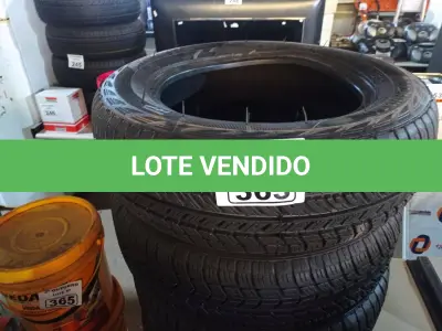 LOTE 363 - 04 PNEUS REMOLD 175/65/14. (NO ESTADO) ATENÇÃO! FAZER A VISITAÇÃO ANTES DE ARREMATAR, NÃO SABEMOS SE FUNCIONA. LEILÃO NÃO TEM GARANTIA E NEM DEVOLUÇÃO, SUJEITO A POSSÍVEIS AVARIAS VISÍVEIS/OCULTAS E/OU AUSÊNCIA DE COMPONENTES.