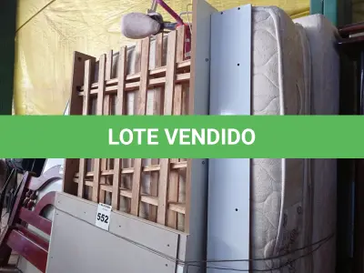 LOTE 552 - 01 CAMA BOX, 01 CAMA INFANTIL E 01 BICICLETA INFANTIL. (NO ESTADO) ATENÇÃO! FAZER A VISITAÇÃO ANTES DE ARREMATAR, NÃO SABEMOS SE FUNCIONA. LEILÃO NÃO TEM GARANTIA E NEM DEVOLUÇÃO, SUJEITO A POSSÍVEIS AVARIAS VISÍVEIS/OCULTAS E/OU AUSÊNCIA DE COMPONENTES.