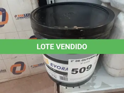 LOTE 509 - 01 BALDE DE GRAXA EVORA POLY EX NLGI:2 10KG. (NO ESTADO) ATENÇÃO! FAZER A VISITAÇÃO ANTES DE ARREMATAR, NÃO SABEMOS SE FUNCIONA. LEILÃO NÃO TEM GARANTIA E NEM DEVOLUÇÃO, SUJEITO A POSSÍVEIS AVARIAS VISÍVEIS/OCULTAS E/OU AUSÊNCIA DE COMPONENTES.