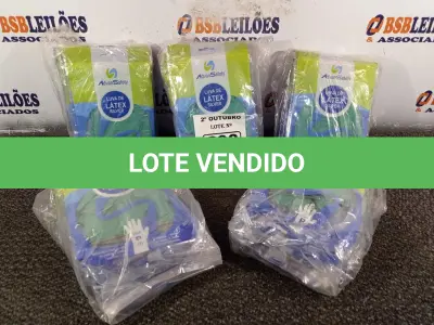LOTE 298 - 10 PACOTES DE LUVAS DE LÁTEX TAMANHO “P”. (NO ESTADO) ATENÇÃO! FAZER A VISITAÇÃO ANTES DE ARREMATAR, NÃO SABEMOS SE FUNCIONA. LEILÃO NÃO TEM GARANTIA E NEM DEVOLUÇÃO, SUJEITO A POSSÍVEIS AVARIAS VISÍVEIS/OCULTAS E/OU AUSÊNCIA DE COMPONENTES.
