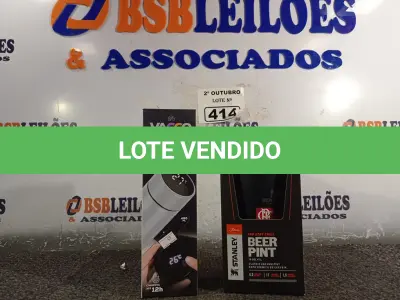 LOTE 414 - 01 KIT COPO + GARRAFA TÉRMICOS. (NO ESTADO) ATENÇÃO! FAZER A VISITAÇÃO ANTES DE ARREMATAR, NÃO SABEMOS SE FUNCIONA. LEILÃO NÃO TEM GARANTIA E NEM DEVOLUÇÃO, SUJEITO A POSSÍVEIS AVARIAS VISÍVEIS/OCULTAS E/OU AUSÊNCIA DE COMPONENTES.