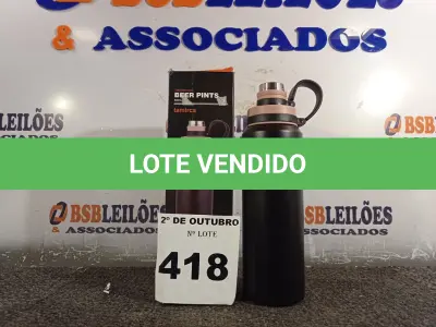 LOTE 418 - 01 GARRAFA TÉRMICA 800ML. (NO ESTADO) ATENÇÃO! FAZER A VISITAÇÃO ANTES DE ARREMATAR, NÃO SABEMOS SE FUNCIONA. LEILÃO NÃO TEM GARANTIA E NEM DEVOLUÇÃO, SUJEITO A POSSÍVEIS AVARIAS VISÍVEIS/OCULTAS E/OU AUSÊNCIA DE COMPONENTES.